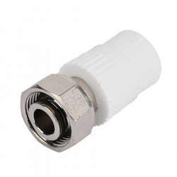 Муфта комбинированная TIM с накидной гайкой 25×3/4" евроконус, PPR, Tpp3053.E.02503